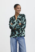B.young BYIBINE Shirt- Blurry Green-Shirts & Tops-White finn