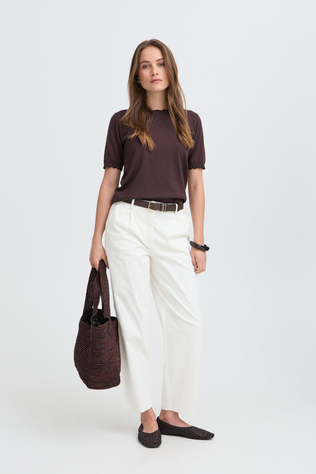B.young BYMMORLA Lurex Short Sleeve Jumper
