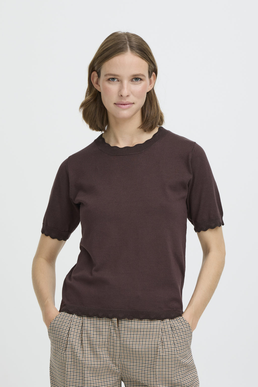 B.young BYMMORLA Lurex Short Sleeve Jumper