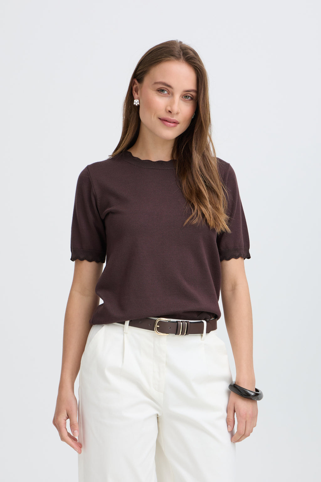 B.young BYMMORLA Lurex Short Sleeve Jumper