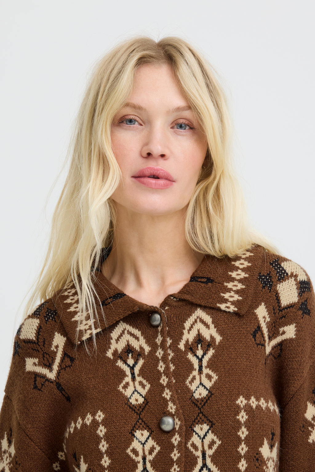B.young BYORLI Jacquard Cardigan