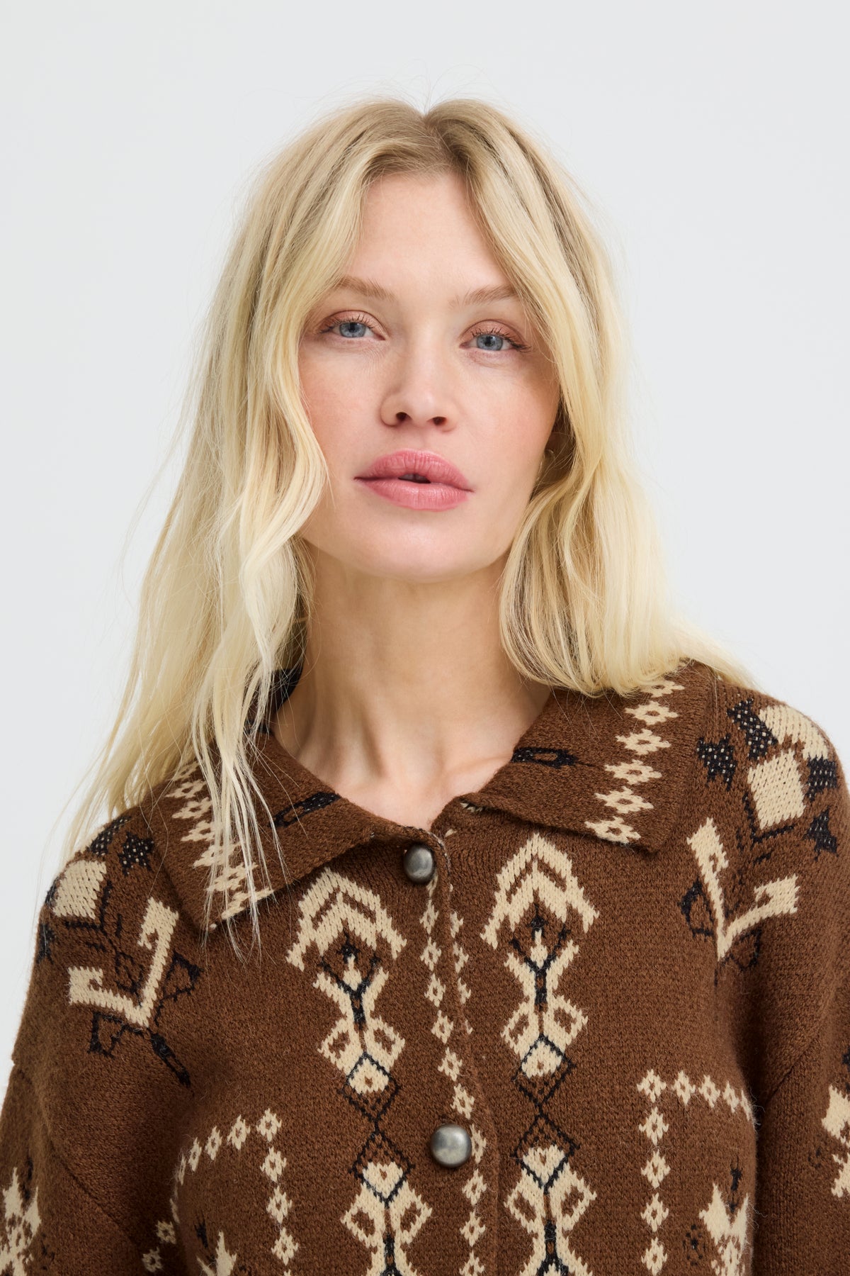 B.young BYORLI Jacquard Cardigan