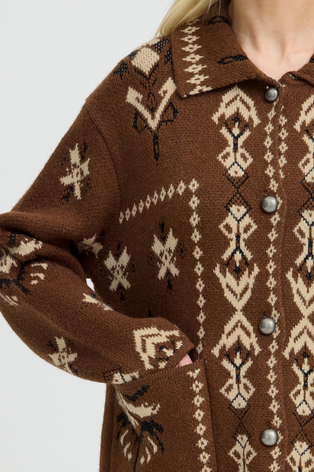 B.young BYORLI Jacquard Cardigan