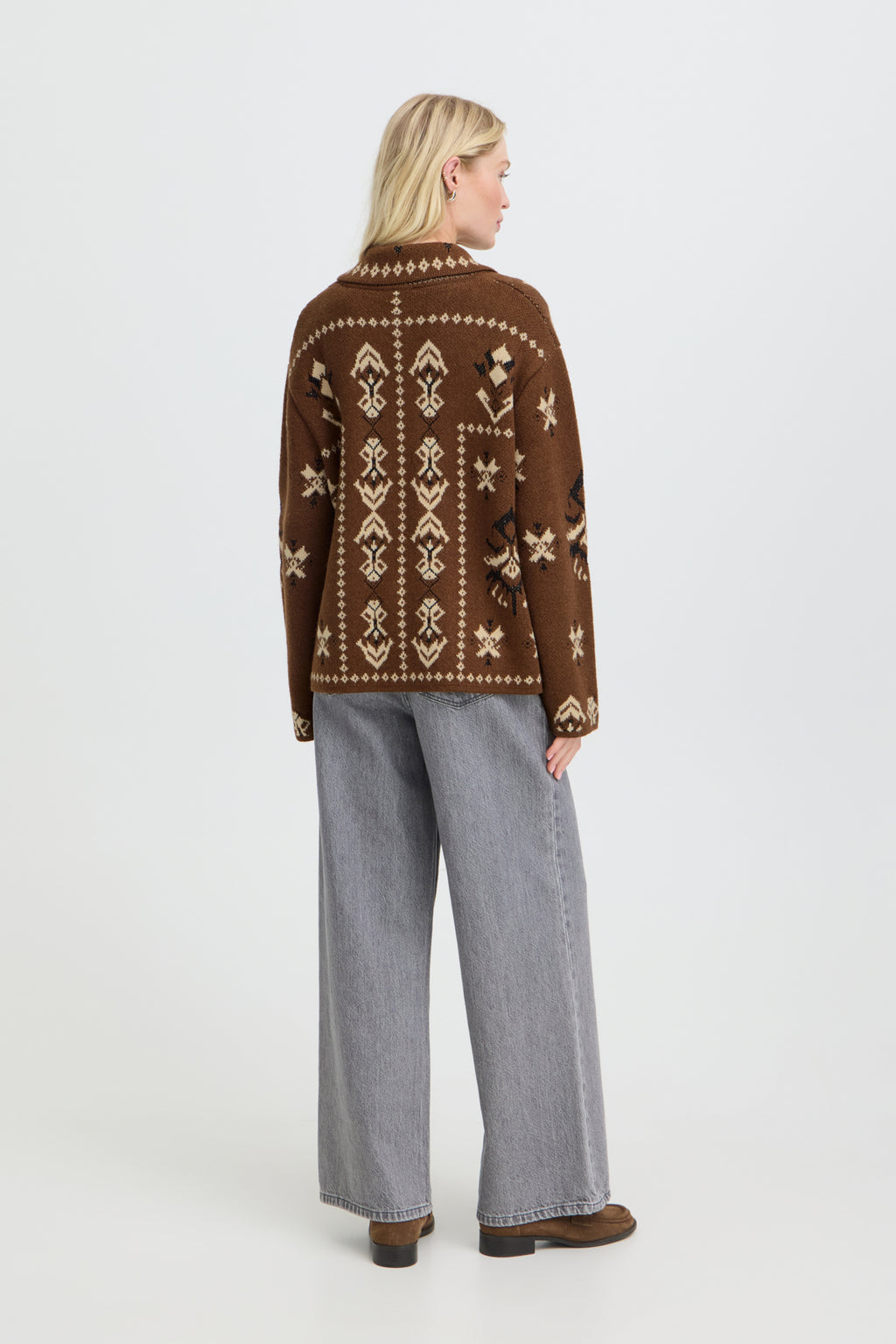 B.young BYORLI Jacquard Cardigan