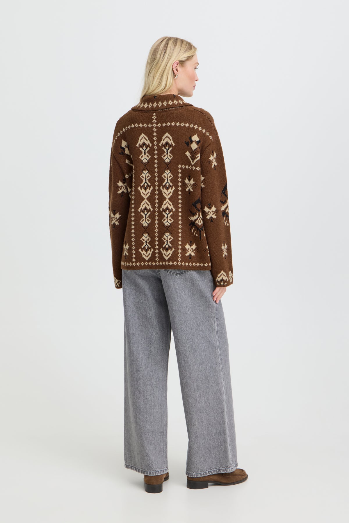 B.young BYORLI Jacquard Cardigan
