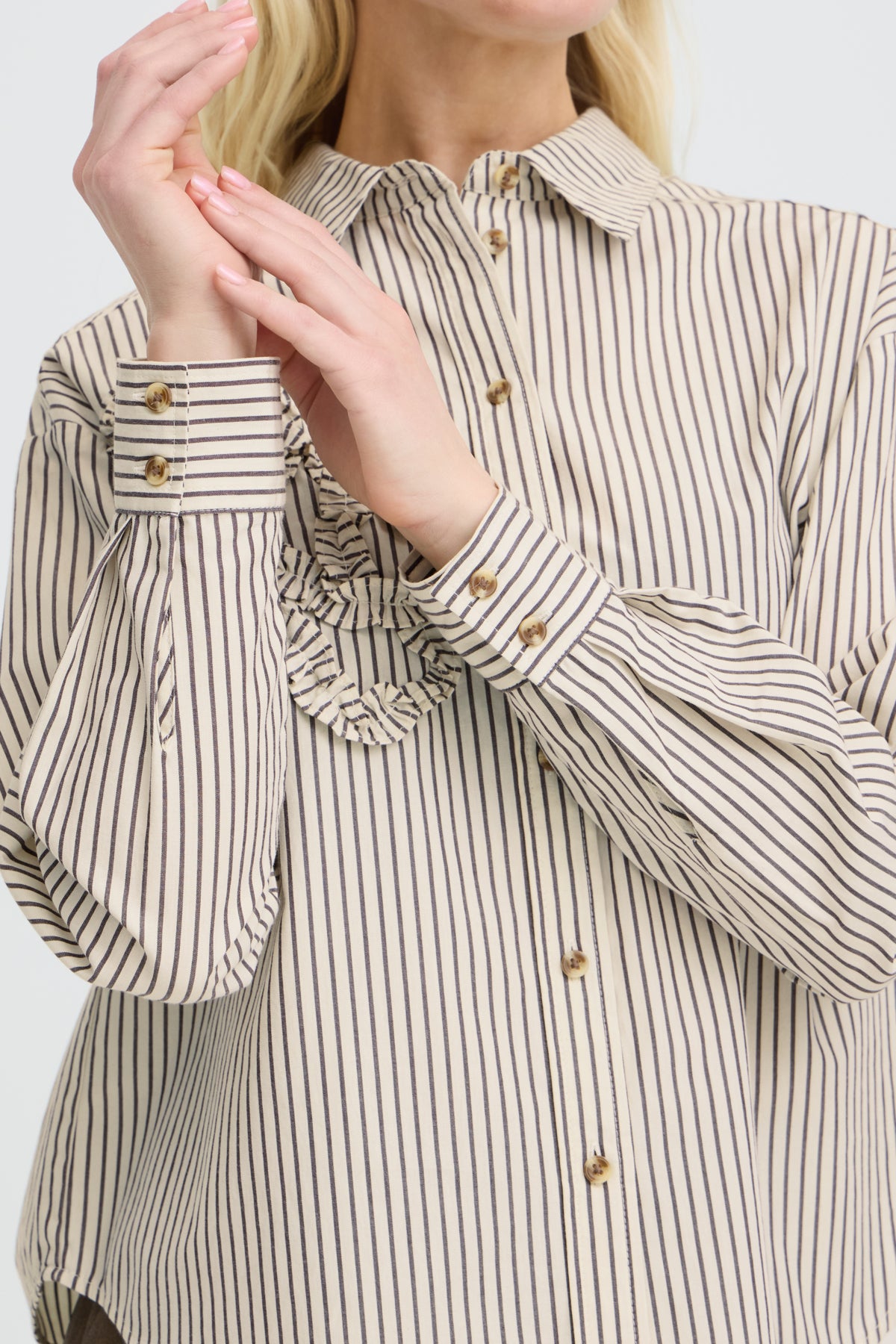 B.young BYJESIO Frill Detail Shirt