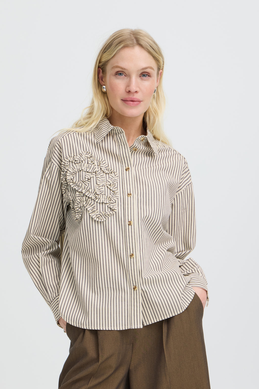 B.young BYJESIO Frill Detail Shirt