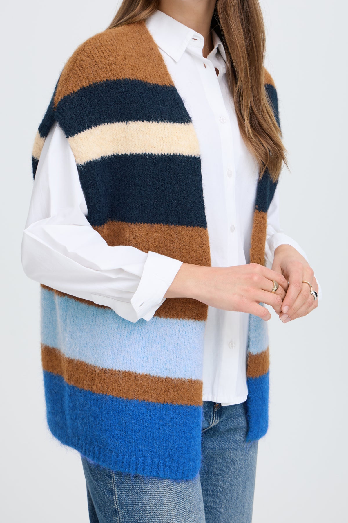 B.young BYMILLERS Stripe Cardigan