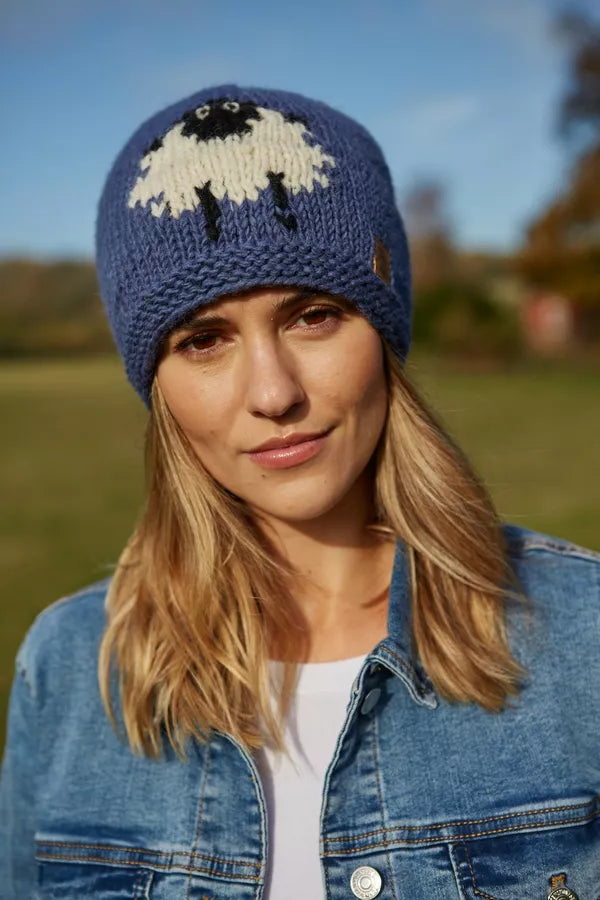 Pachamama Big Sheep Beanie-Accessories-White finn