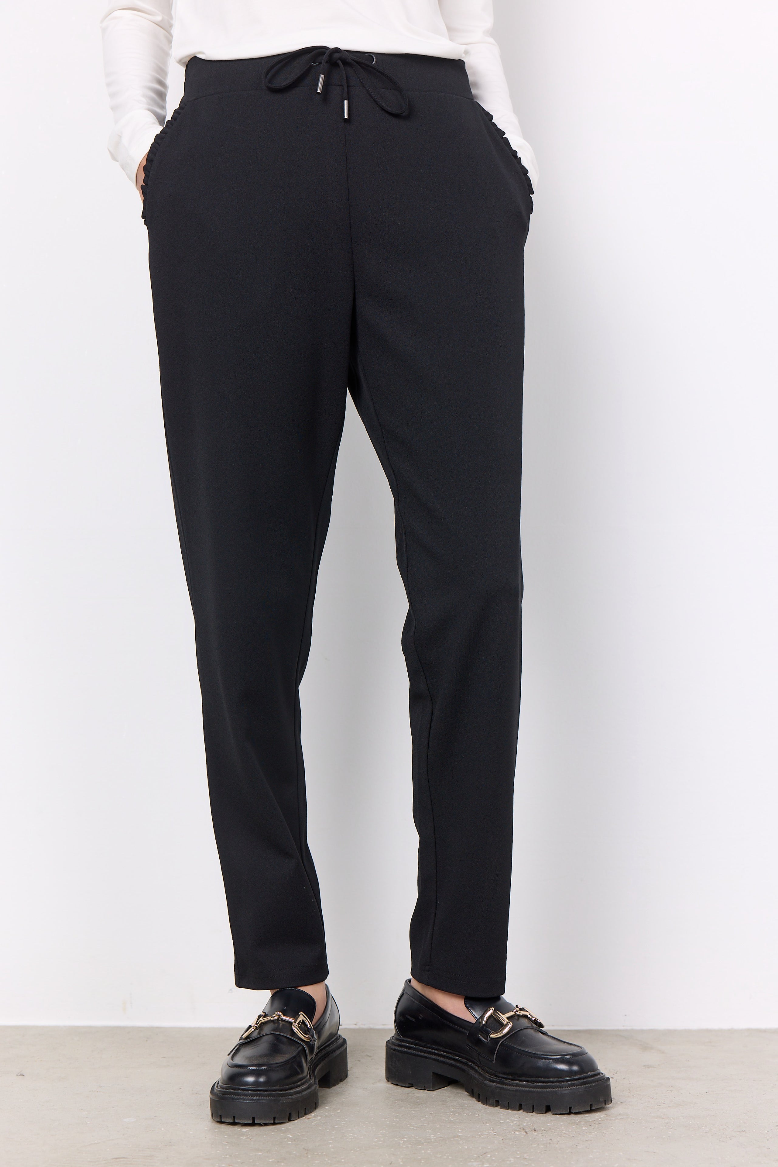 Soya Concept SC-SIHAM 1 Trousers-Trousers-White finn