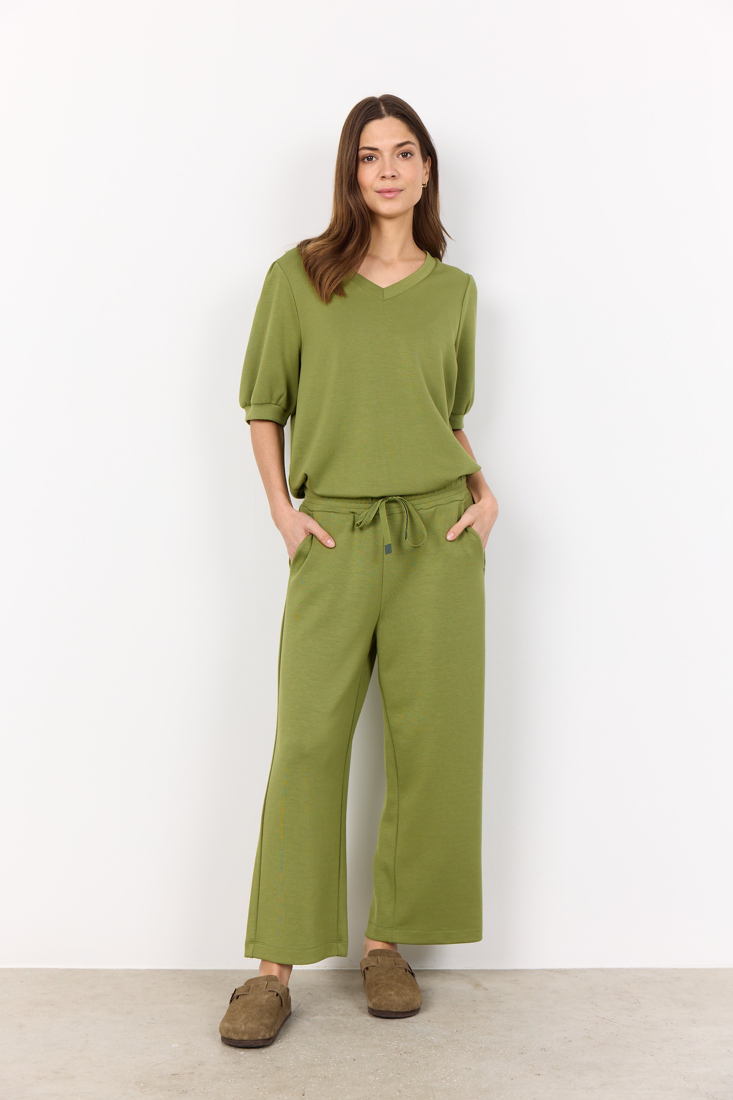 Soya Concept BANU 26 Cropped Jogger-Pants-White finn
