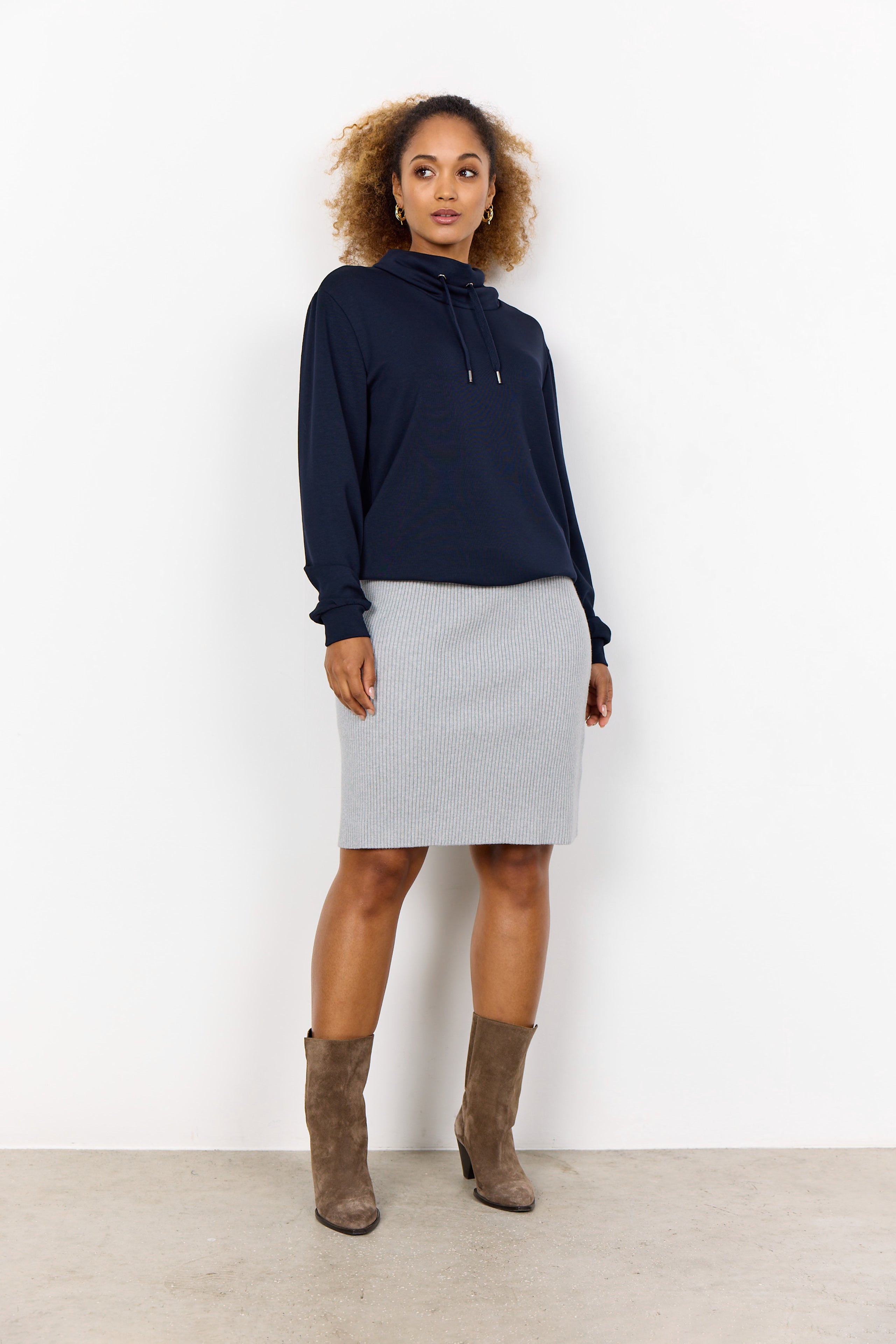 Soya Concept BANU 125 Sweatshirt-Sweatshirts-White finn