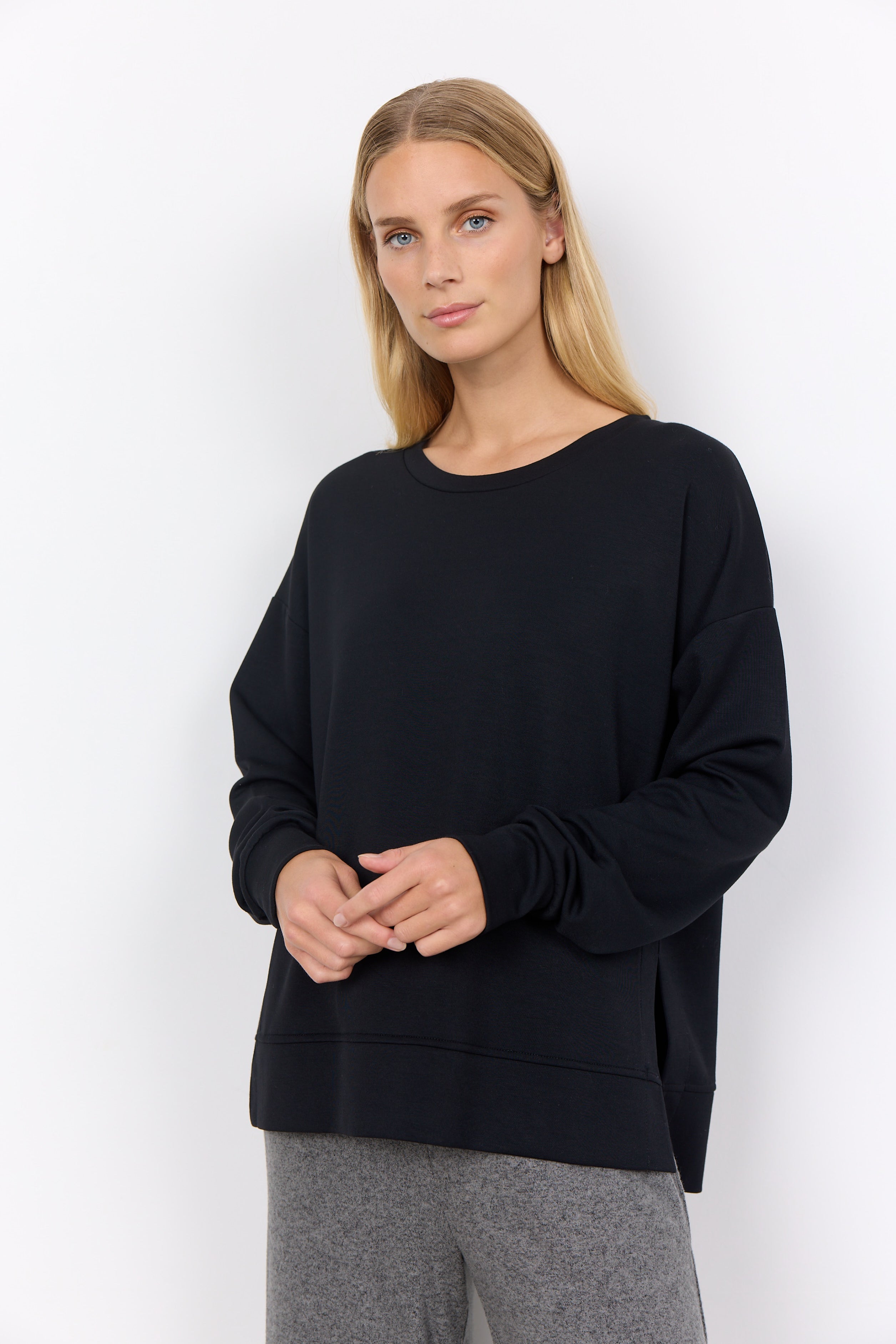 Soya Concept Banu 164 Sweatshirt-Shirts & Tops-White finn