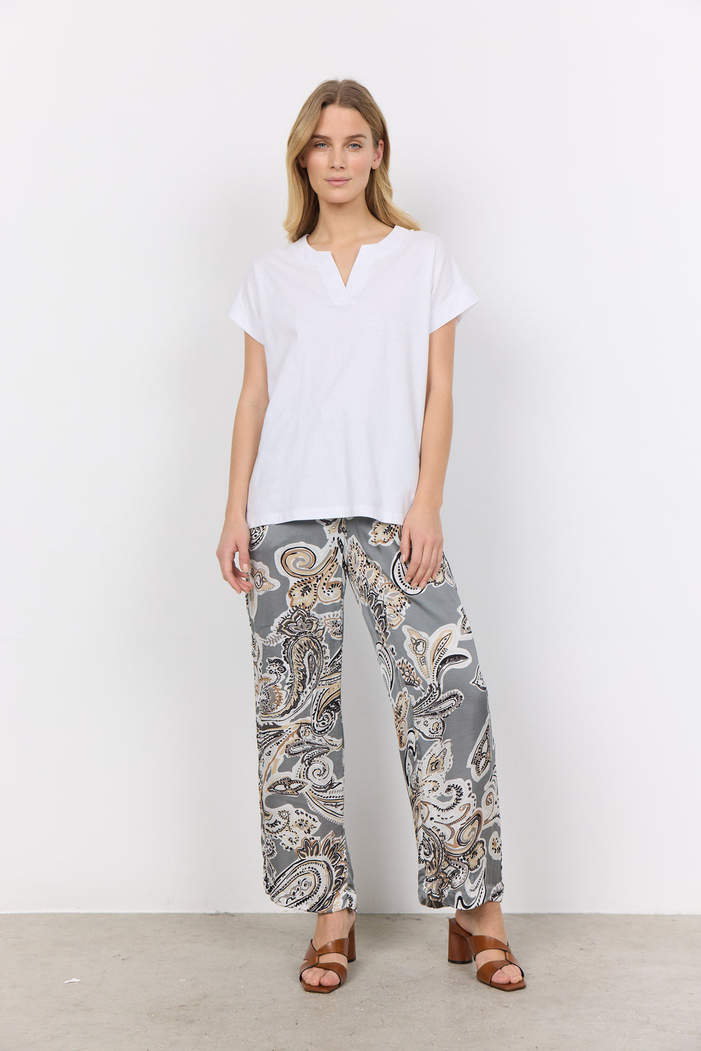 Soya Concept SC-DERBY 27 T-shirt-Soya Concept-White finn