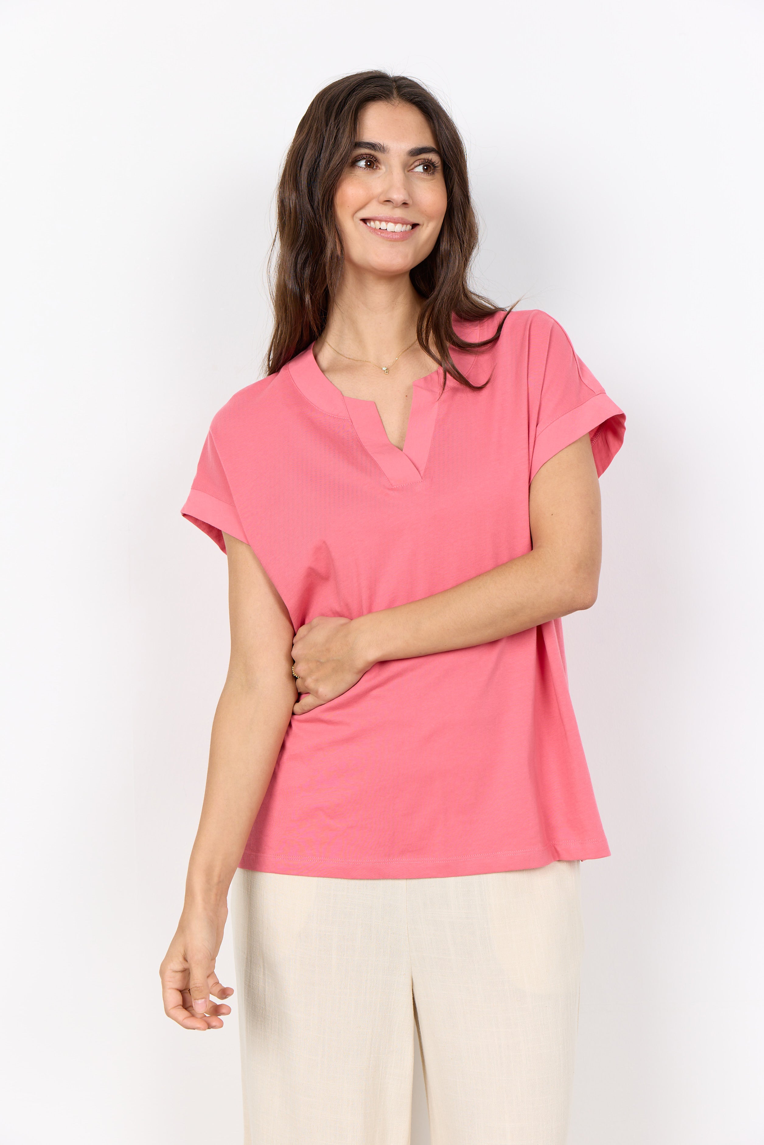 Soya Concept SC-DERBY 27 T-shirt-Soya Concept-White finn