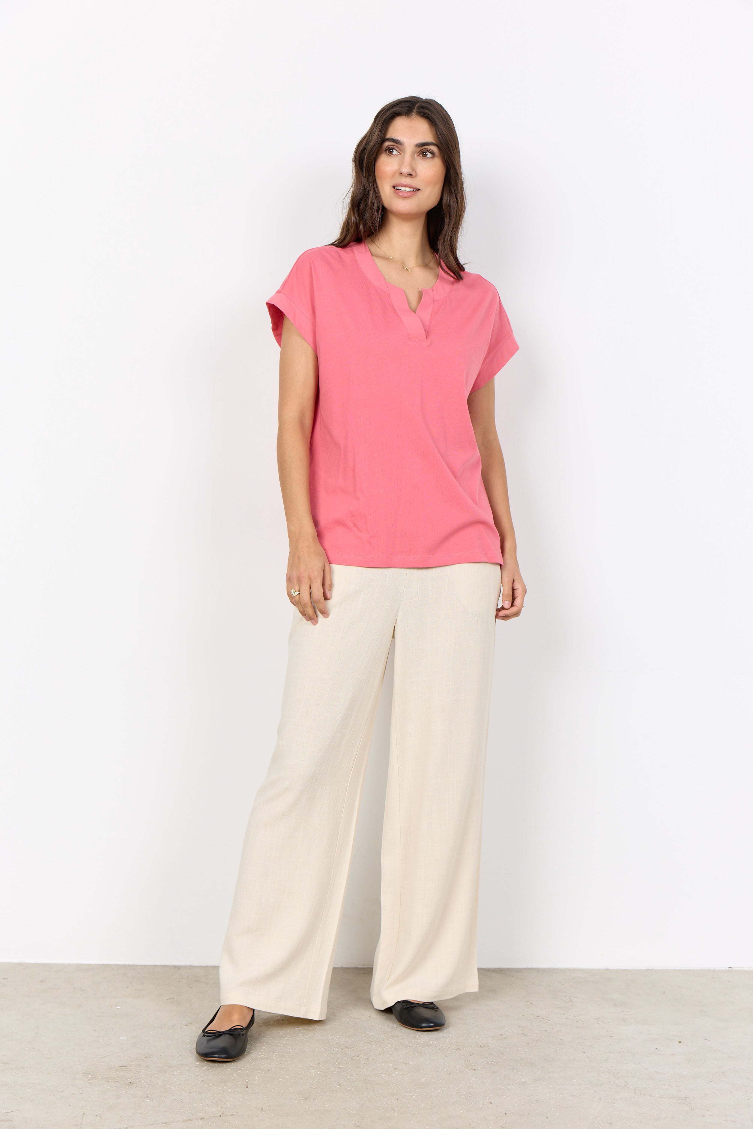 Soya Concept SC-DERBY 27 T-shirt-Soya Concept-White finn