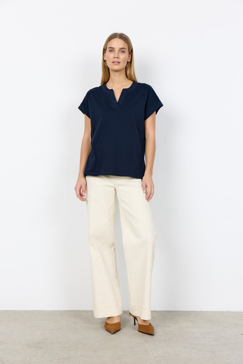 Soya Concept SC-DERBY 27 T-shirt-Soya Concept-White finn