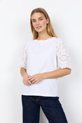 Soya Concept SC-Loraine 3 T-shirt-Soya Concept-White finn