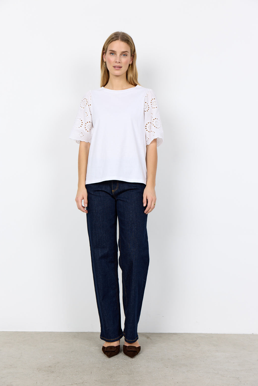 Soya Concept SC-Loraine 3 T-shirt-Soya Concept-White finn