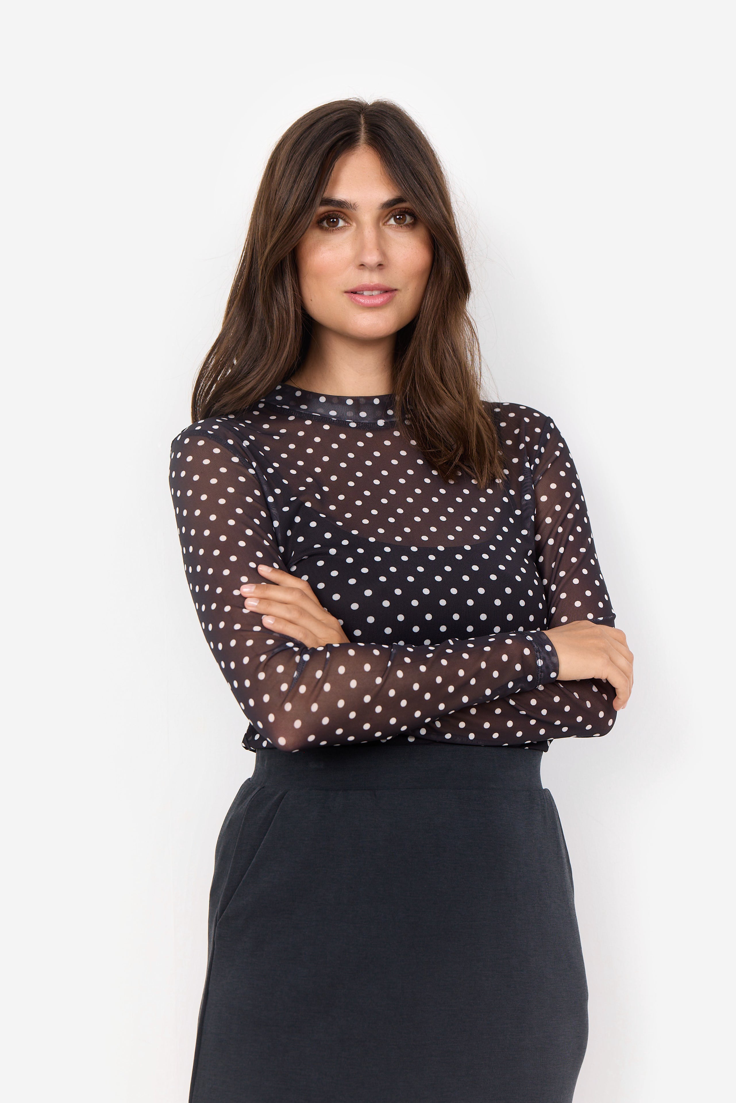 Soya Concept Alda AOP 52 Top-Tops-White finn