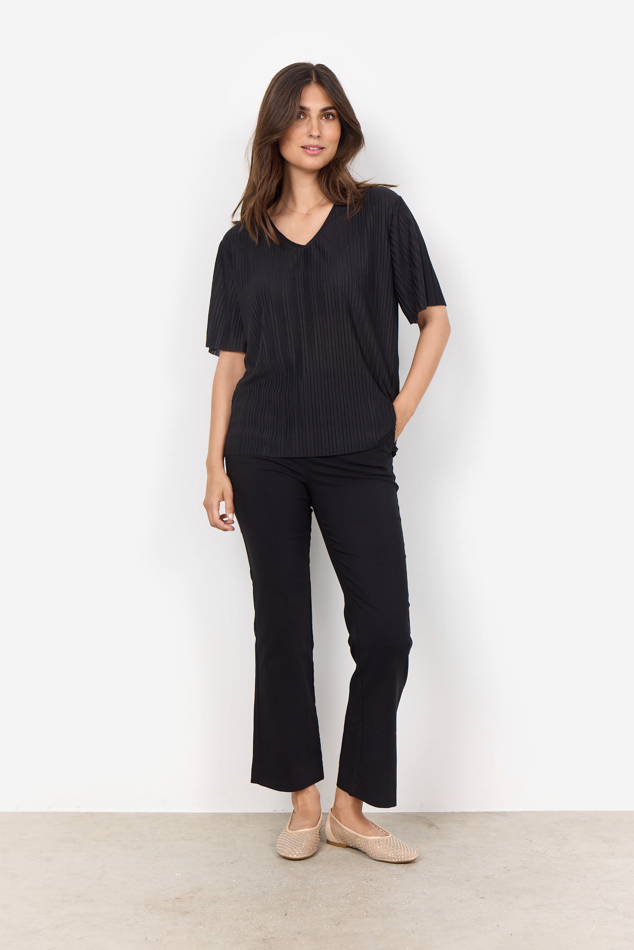 Soya Concept SC-KIRIT 19 Top-T-Shirt-White finn
