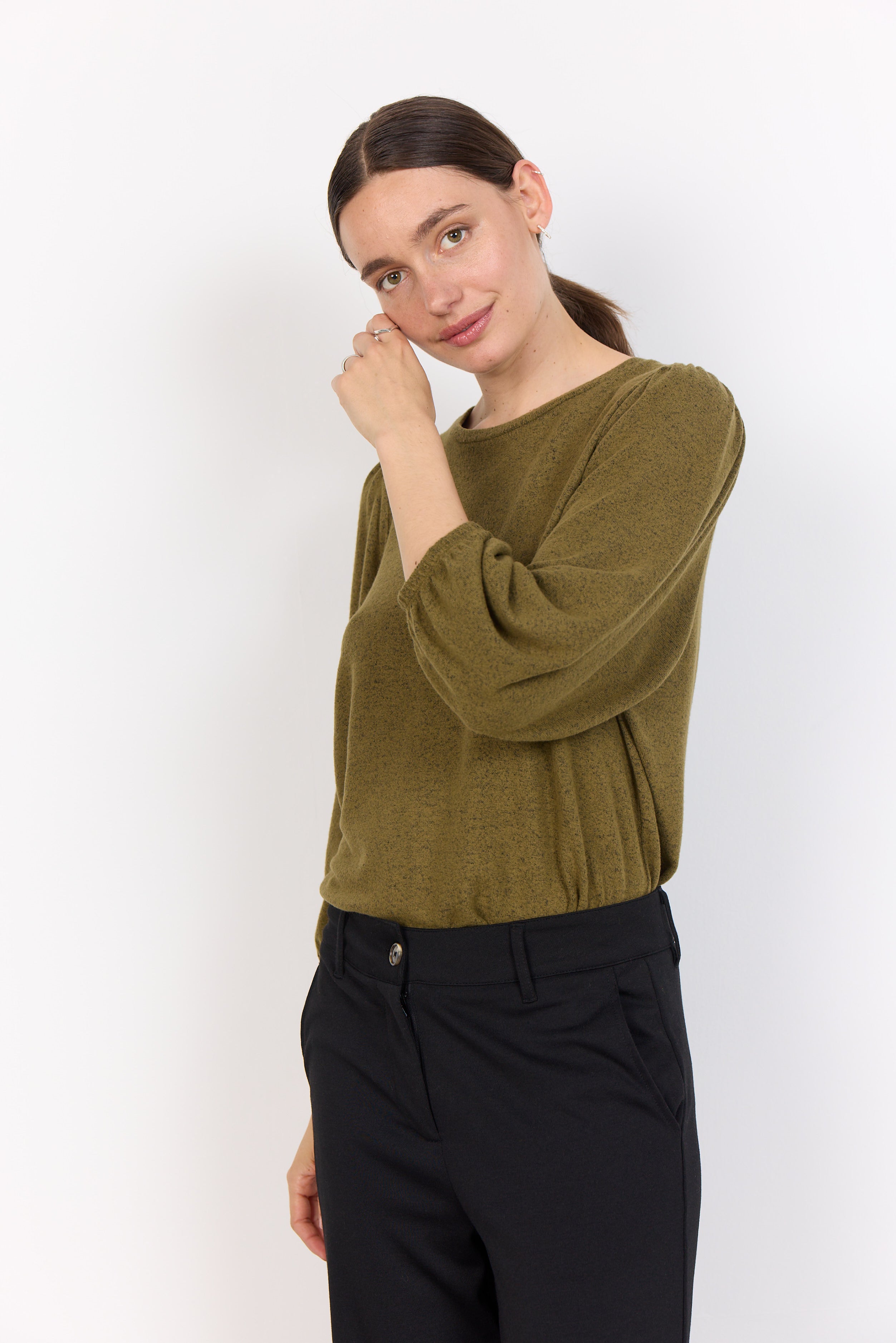 Soya Concept SC-BIARA 116 Long Sleeve Top-Top-White finn