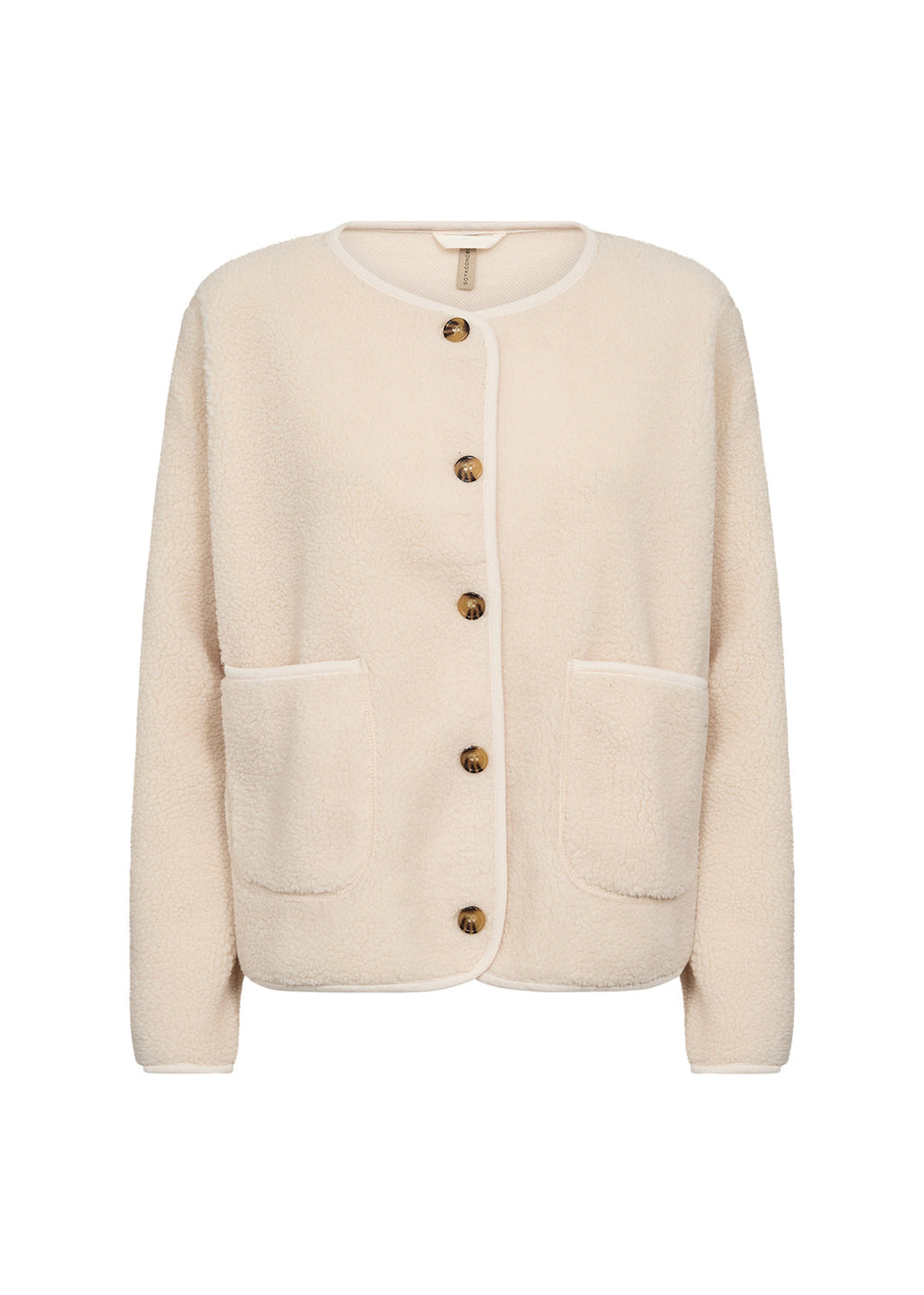Soya Concept ONYX 2 Fleece Cardigan-White finn