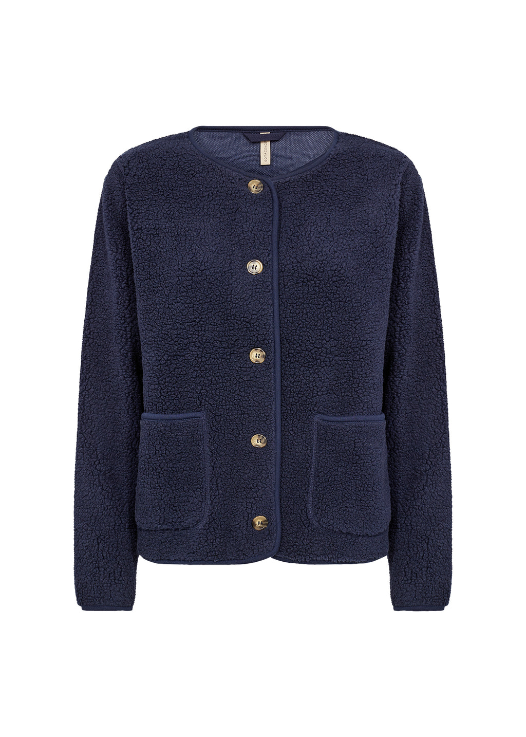 Soya Concept ONYX 2 Fleece Cardigan-White finn