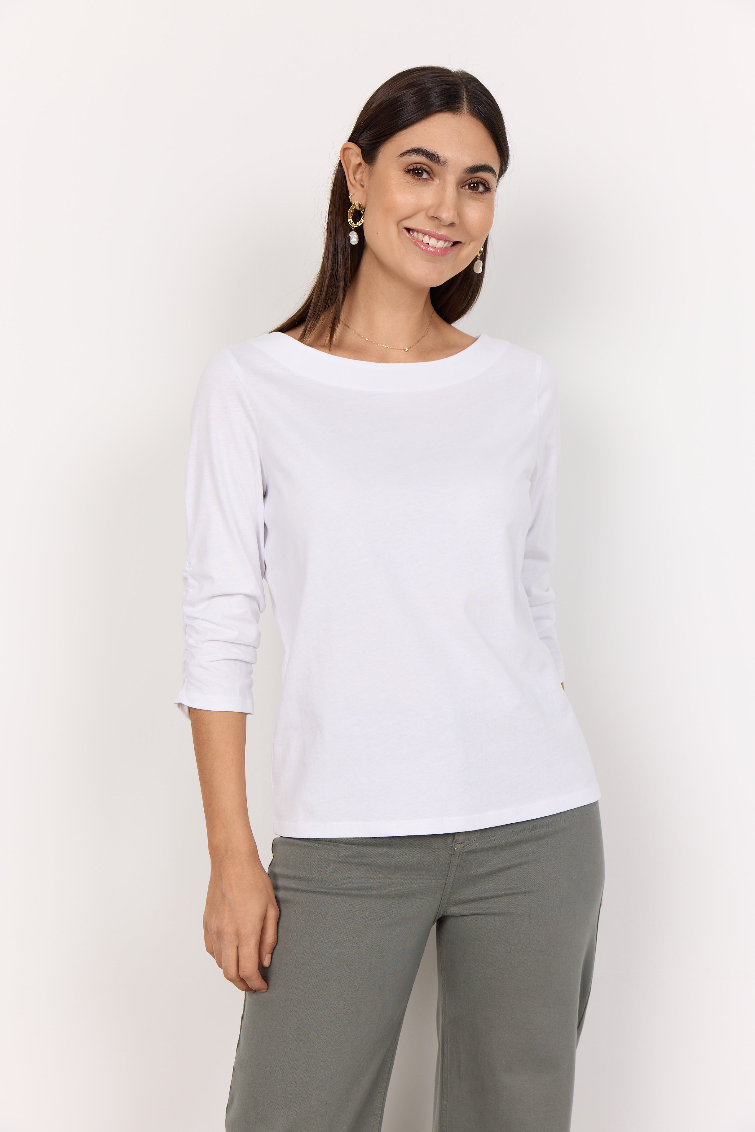 Soya Concept SCDERBY Top-Shirts & Tops-White finn