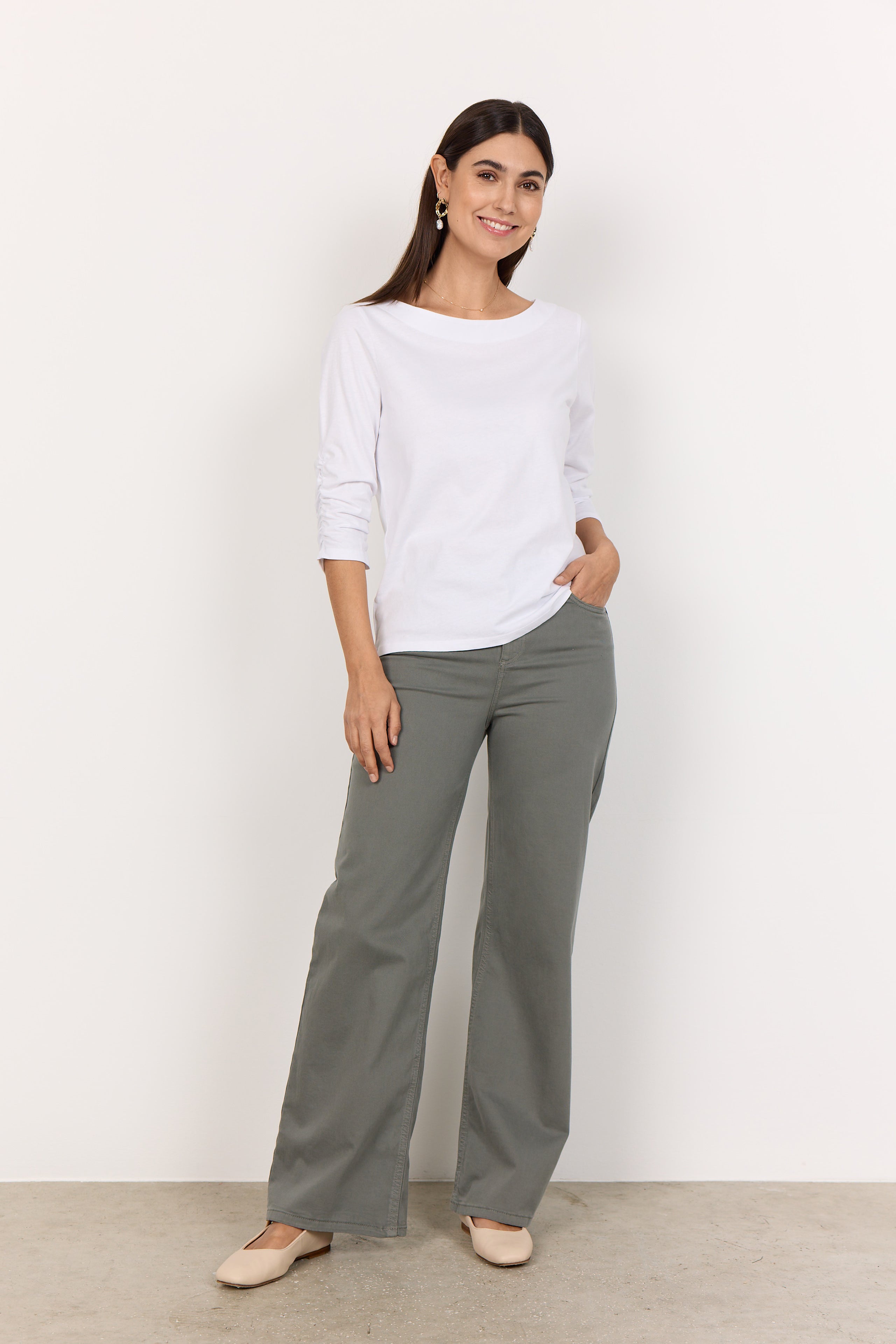 Soya Concept SCDERBY Top-Shirts & Tops-White finn