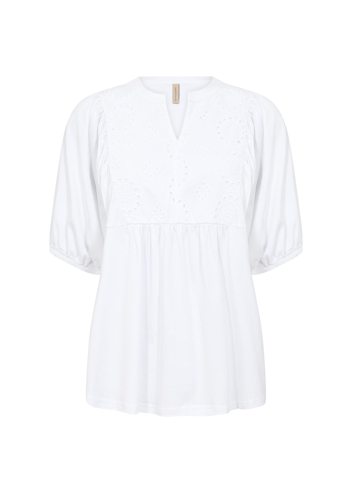 Soya Concept Loraine Top-Shirts & Tops-White finn