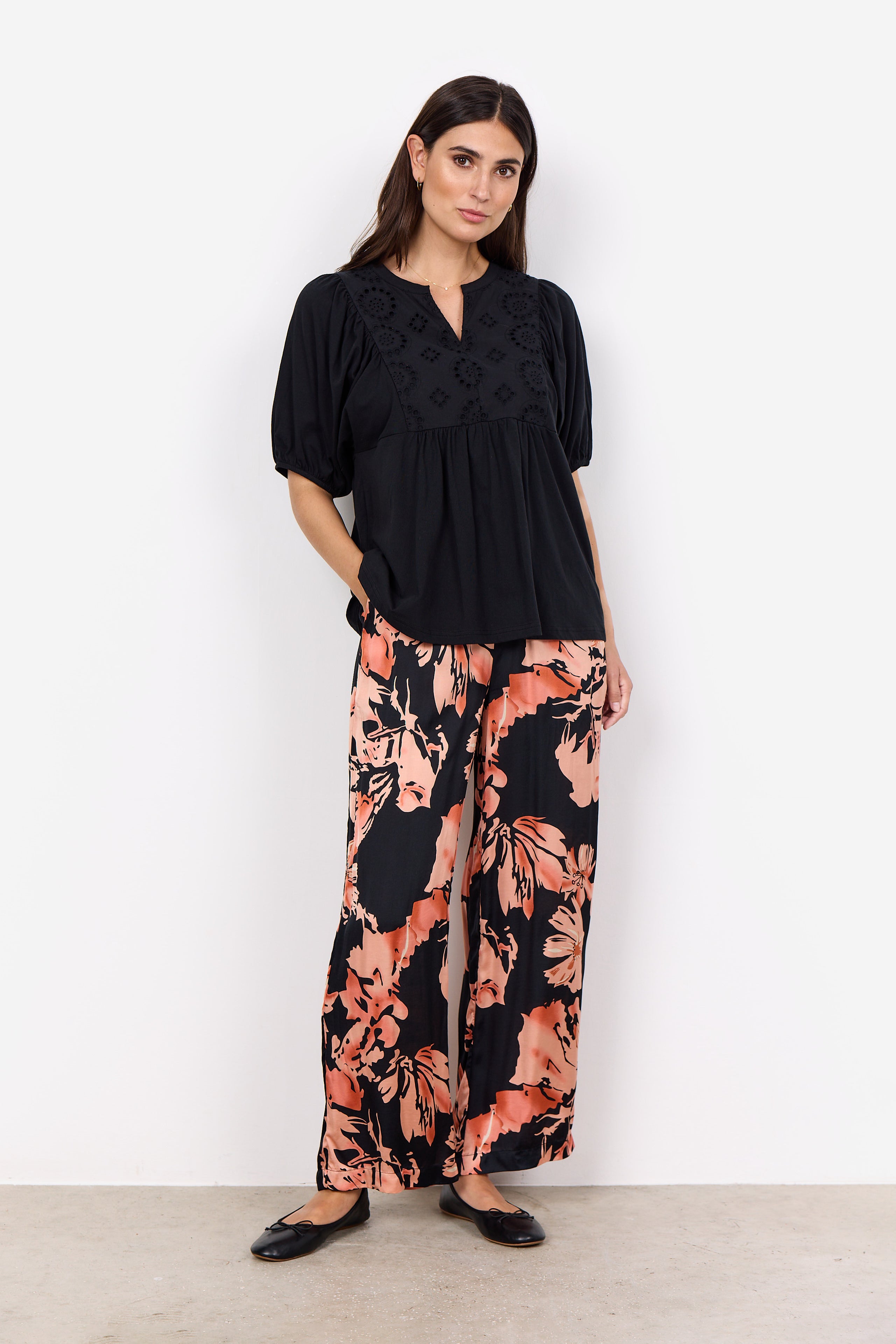 Soya Concept Loraine Top-Shirts & Tops-White finn