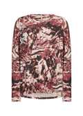 Soya Concept SC-BIARA AOP 141 Top- Mineral Red-Top-White finn