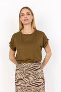 Soya Concept Marica 336 T-Shirt-Shirts & Tops-White finn