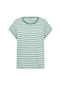 Soya Concept Rina Stripe T-shirt-Tops-XS-Green stripe-