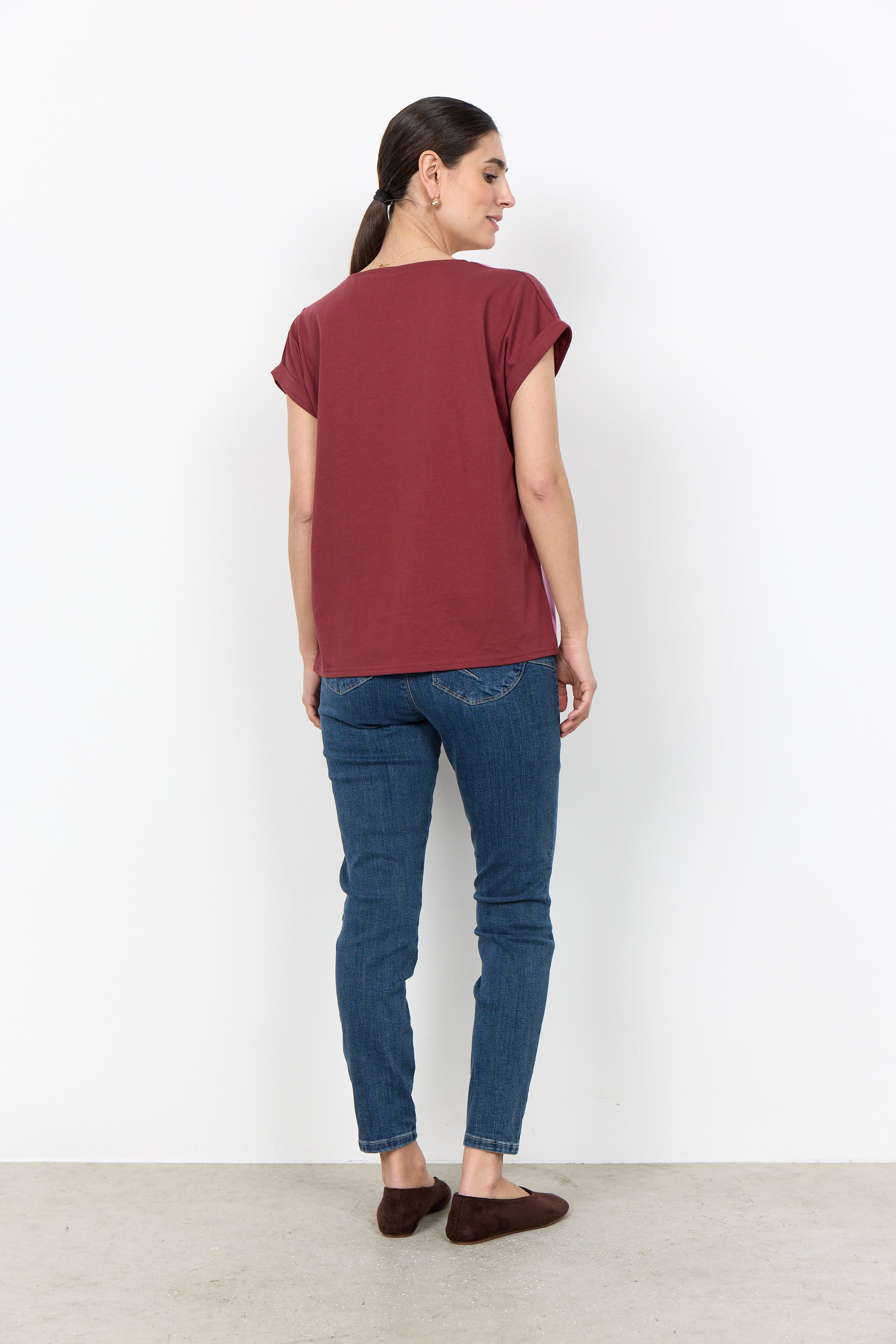 Soya Concept  SC-GAIL Top Leaf Print