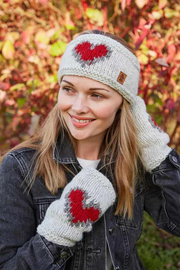 Pachamama Heart Headband-Accessories-White finn