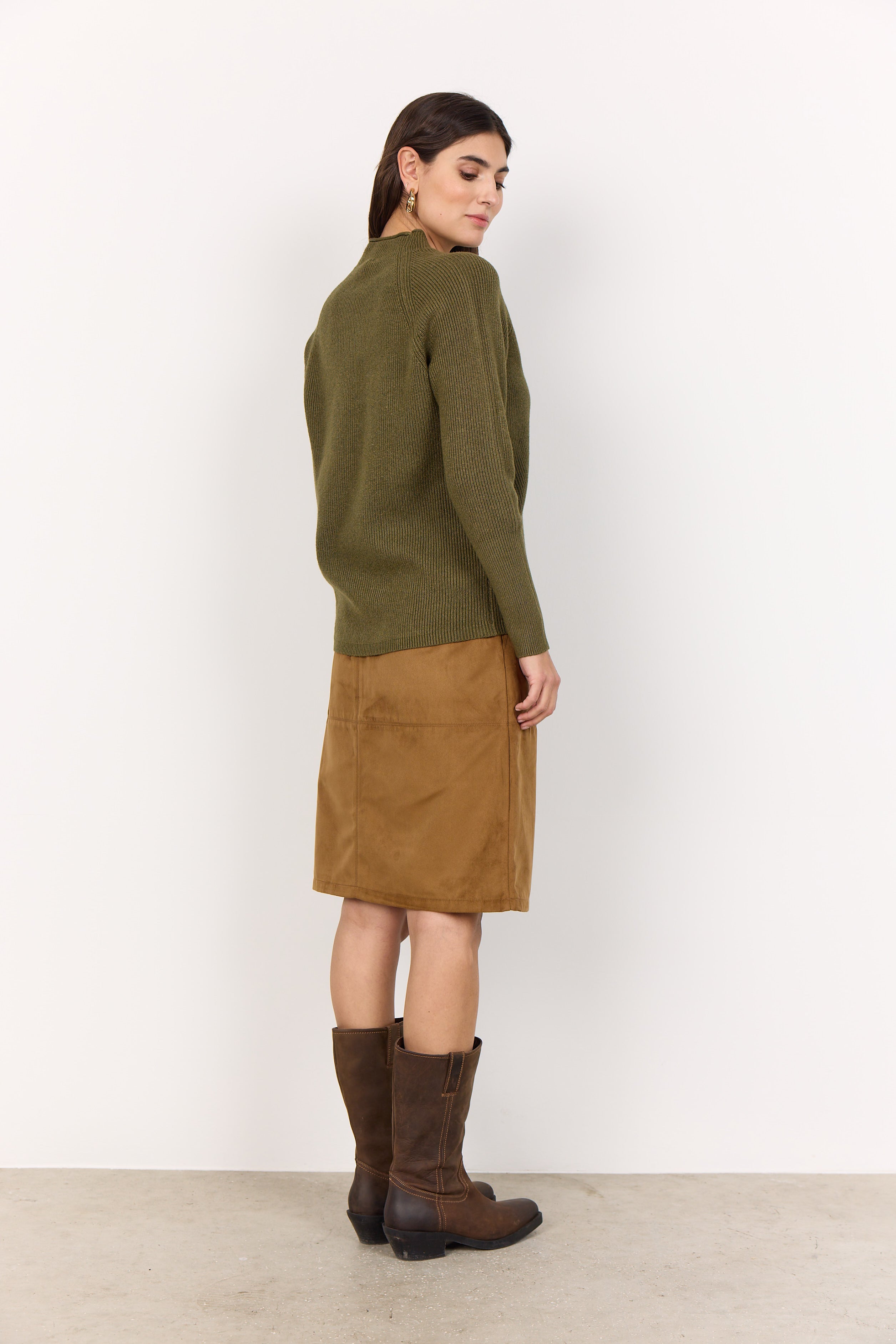 Soya Concept SC-KANITA 4 Polo Neck Jumper-Jumper-White finn