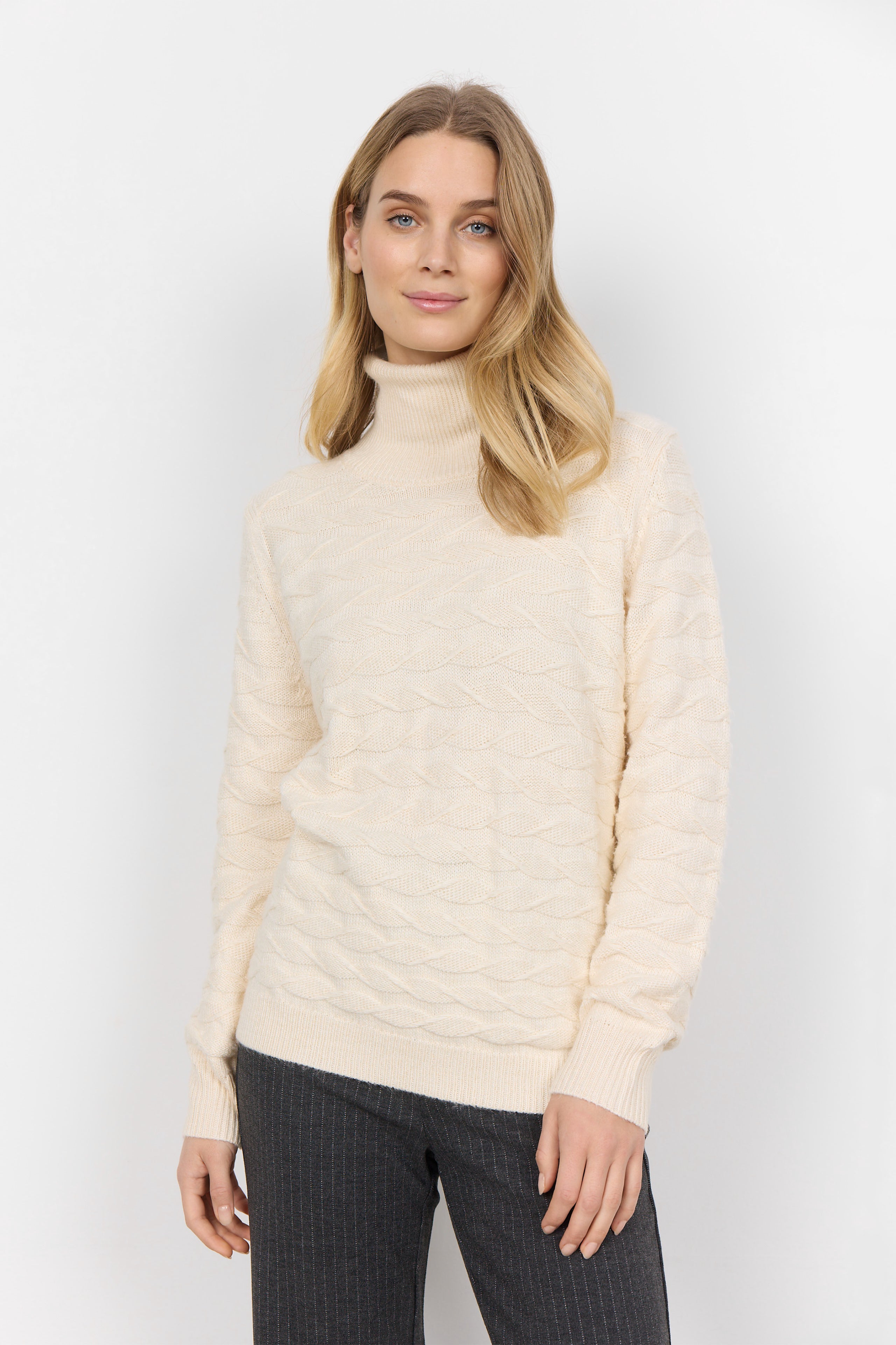 Soya Concept Ila Jumper-Shirts & Tops-White finn