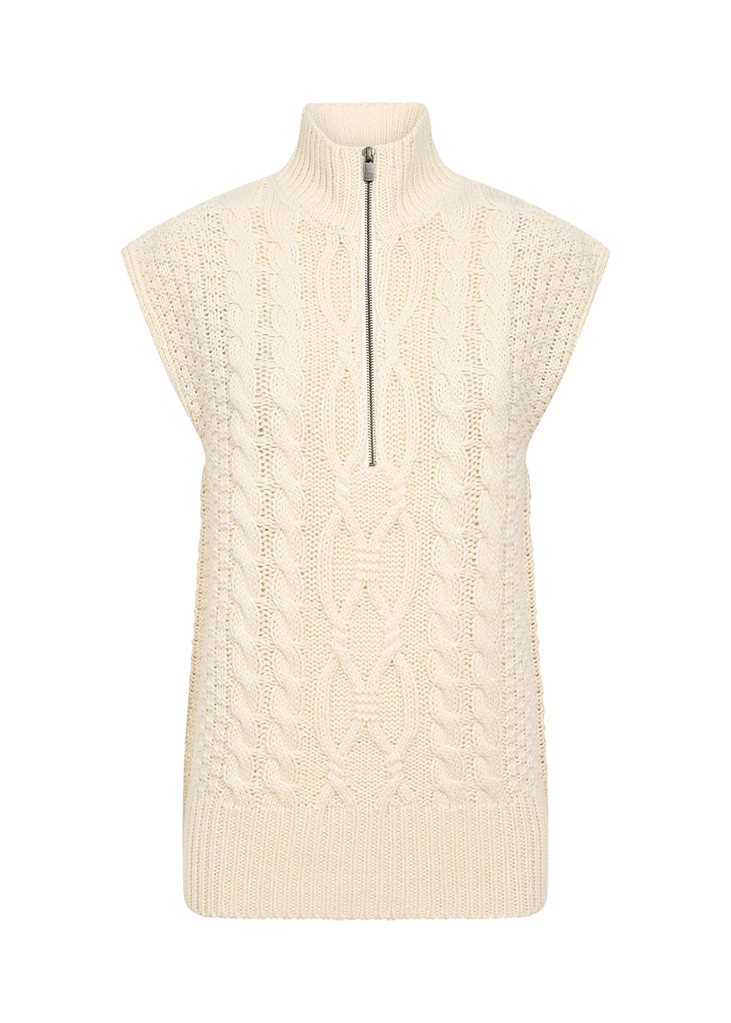 Soya Concept Ibbe 1 Quarter Zip Cable Waistcoat