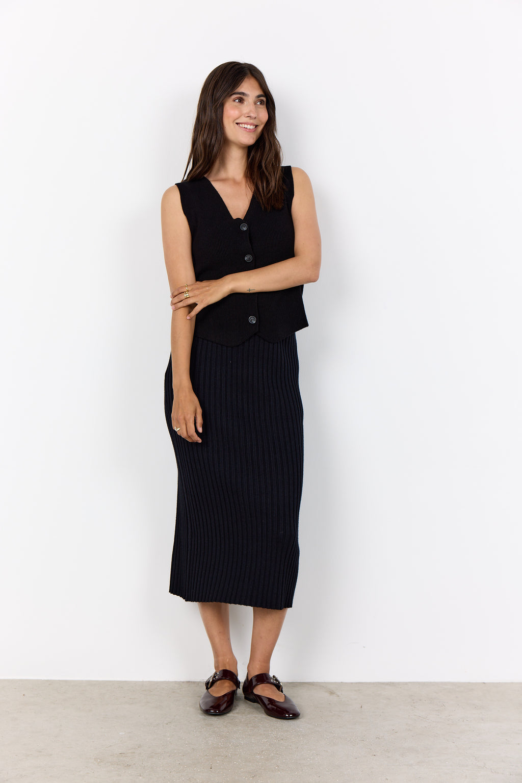 Soya Concept SC-KANITA 27 Waistcoat-Waistcoat-White finn