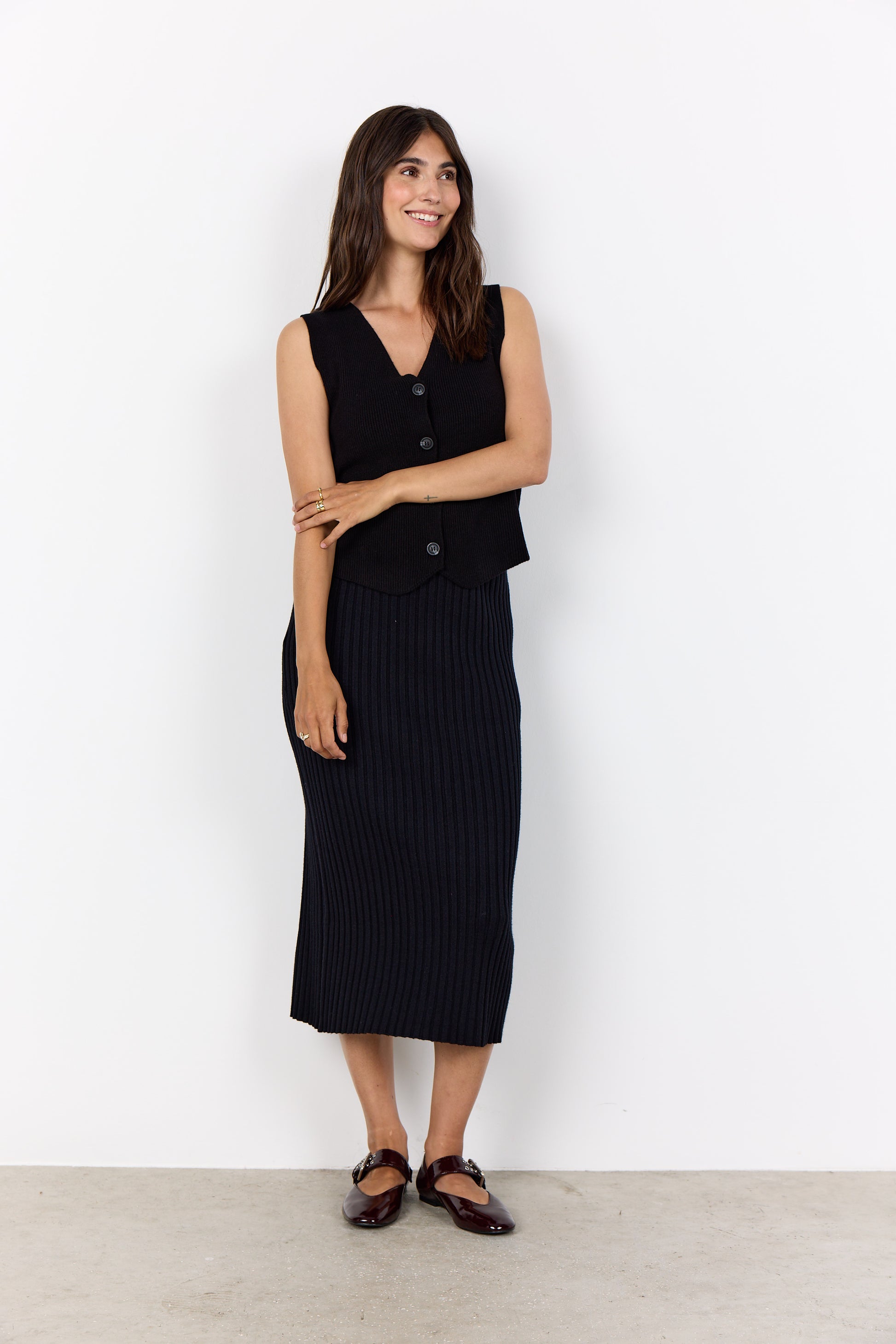 Soya Concept SC-KANITA 27 Waistcoat-Waistcoat-White finn