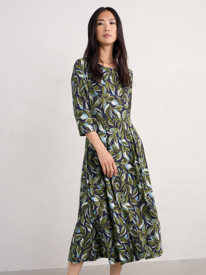 Seasalt Wild Bouquet 3/4 Sleeve Midi Dress