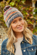 Pachamama Coroico Bobble Beanie-Hat-White finn