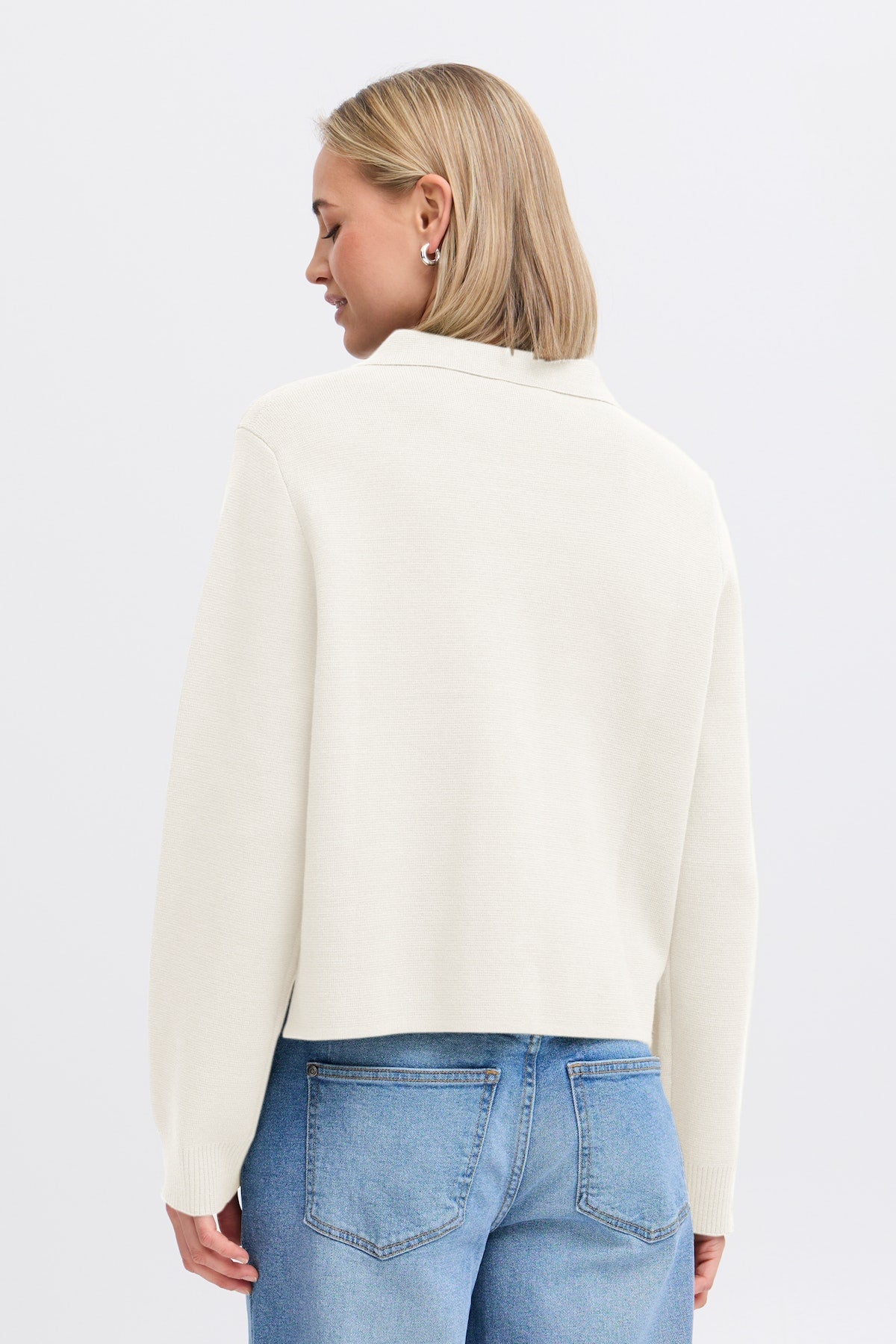 Fransa Frita Cardigan-White finn