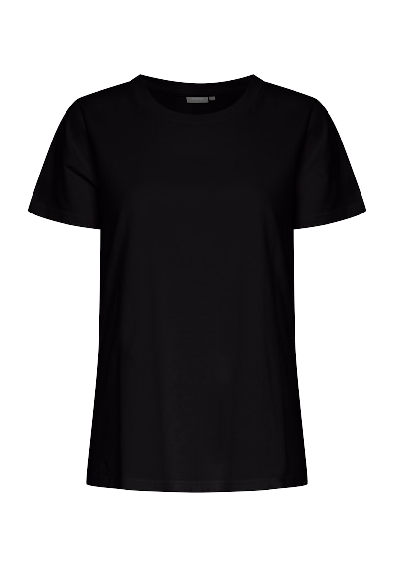 Fransa Frzashoulder Cotton Tee-Shirts & Tops-White finn