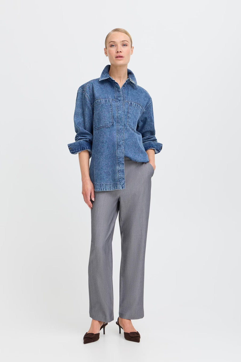 B.young BYKAPUCA Shirt-b.young-White finn