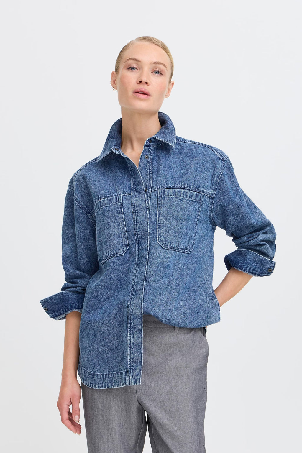 B.young BYKAPUCA Shirt-b.young-White finn