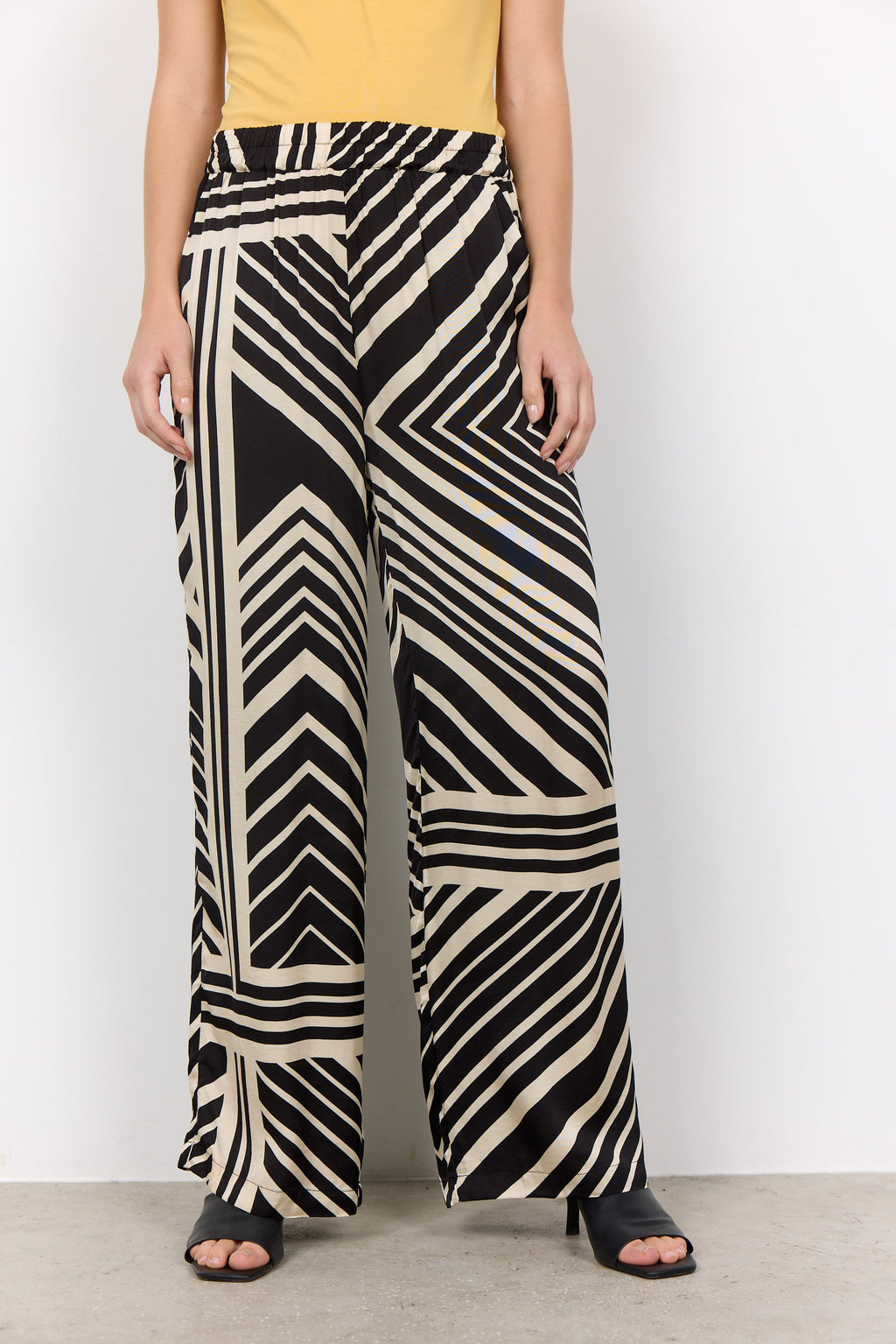 Soya Concept Faro 3-C Trousers-White finn