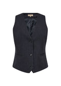 Soya Concept Isabelle 1 Waistcoat-Waistcoat-White finn